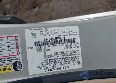 2008 Mercury Milan I4 Premier from USA, damaged, VIN 3MEHM08Z18R632848